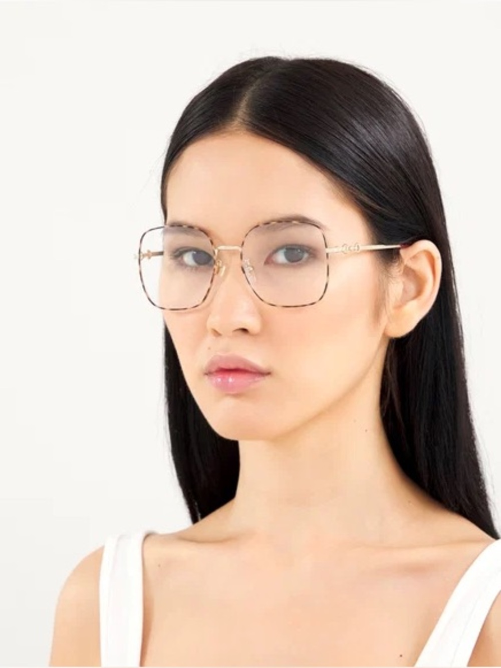 Gucci GG0883OA Asian Fit Eyeglasses, an oversized, full-rim